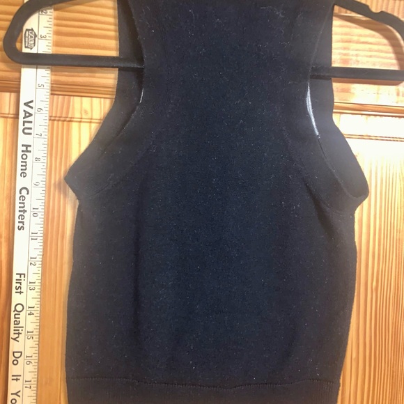 Vintage V Neck Express Design Studio Sweater Vest in Black, Gray, & White XS - Picture 5 of 6